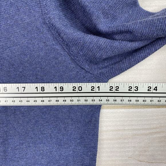 Lachlan Sweater Mens L Blue British Inspired V Neck Pullover 100% Cotton NWT - Picture 6 of 8